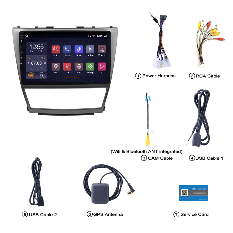 2G ram 32G rom 10 1 дюймов Android 8 Автомобильный gps навигатор для Toyota camry 2006 2012 с