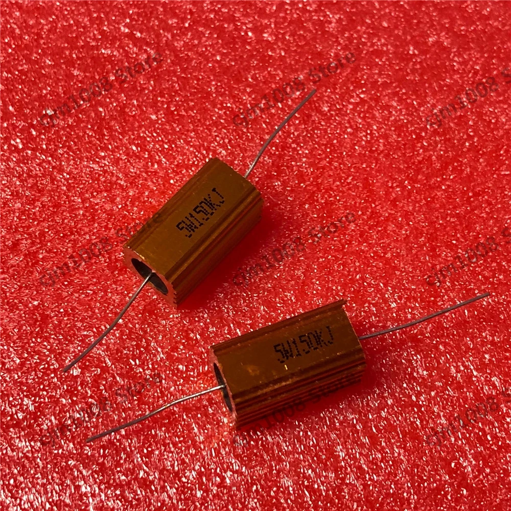 RX24 5W 150K мощный металлический корпус Чехол Золотой Алюминиевый чехол проволочный