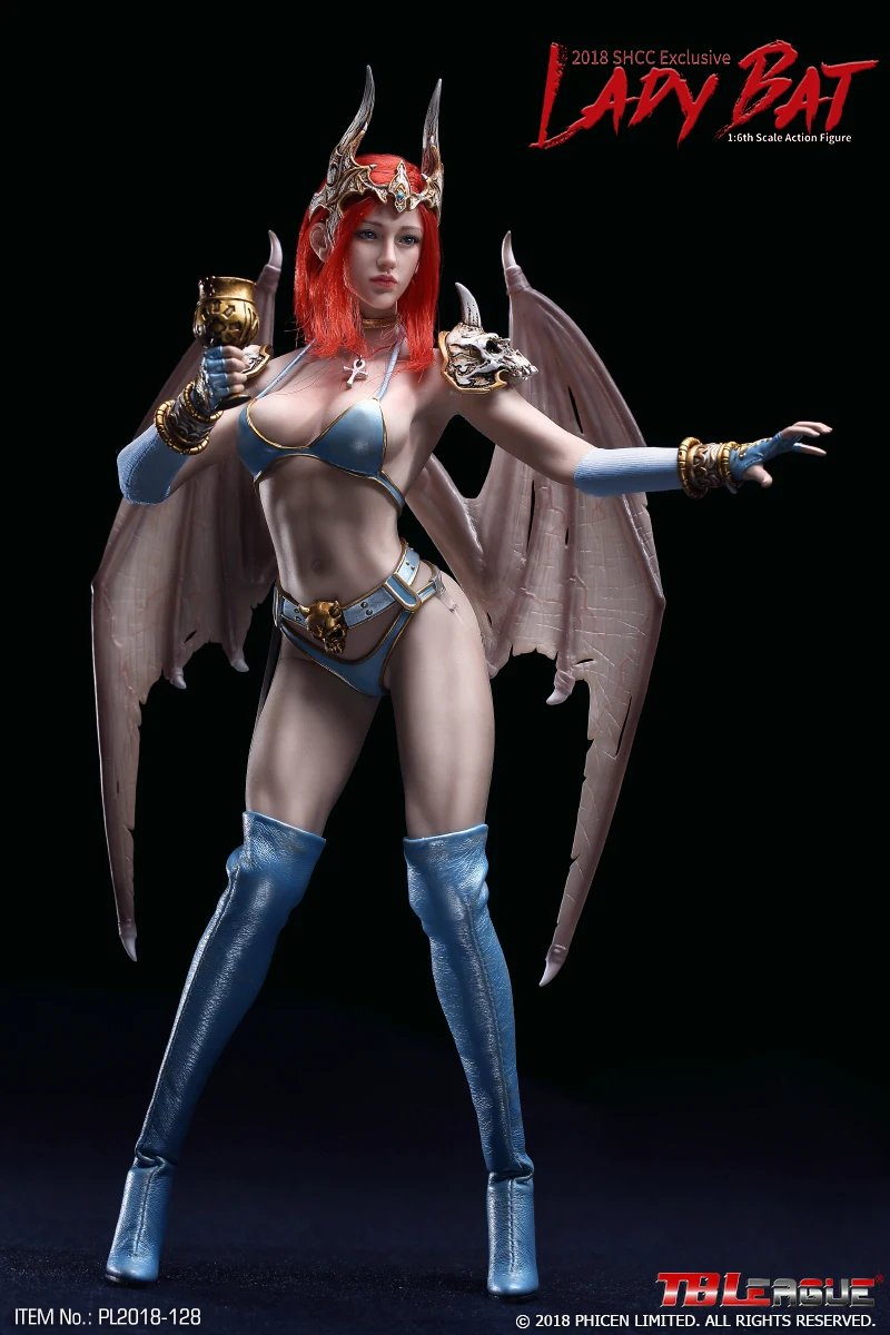 Коллекционная экшн-фигурка Ale Lady Bat TBLeague PL2018-128 1/6 с бесшовным гибким корпусом