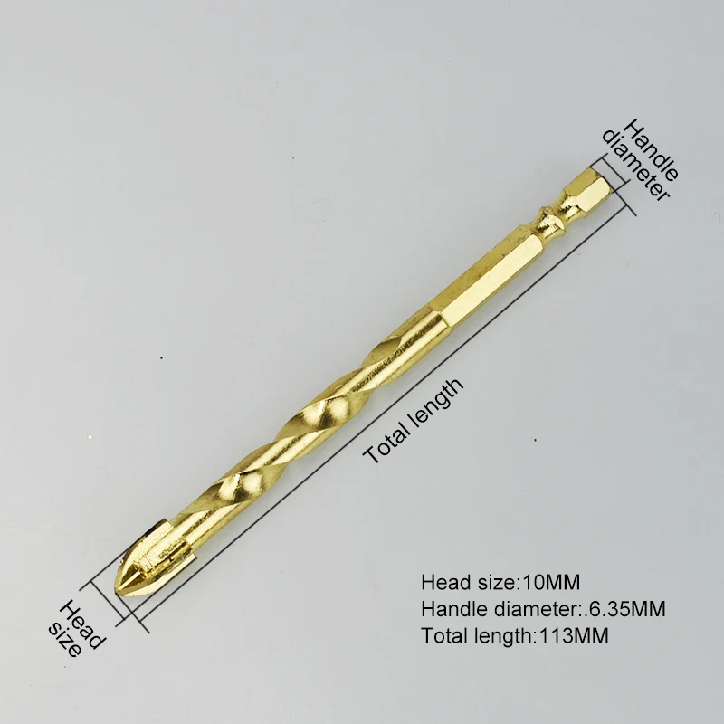 Сверло с шестигранным хвостовиком твердосплавная насадка для сверления плитки