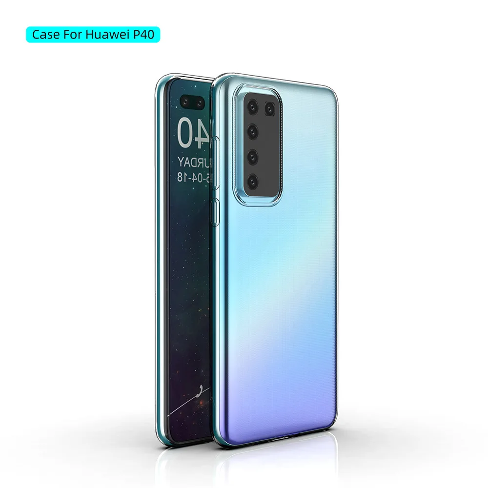 

ZDHY For Huawei P40 Pro Phone Case Soft Cover For Huawei P20 P10 P30 Pro transparent TPU protective Back Cover shell