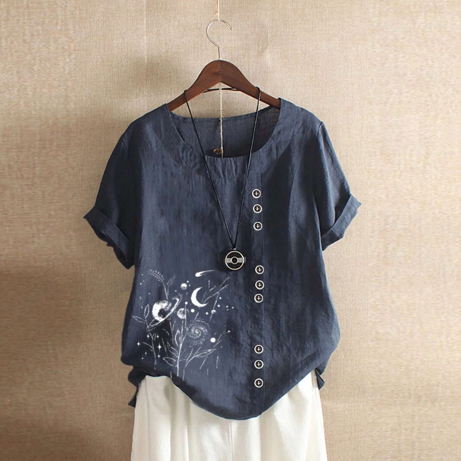 

Fashion Print Women T-Shirt Summer Tee Tops Harajuku Round Neck Short Sleeve Tshirt Casual Female Clothing Mujer Shirt Blouse