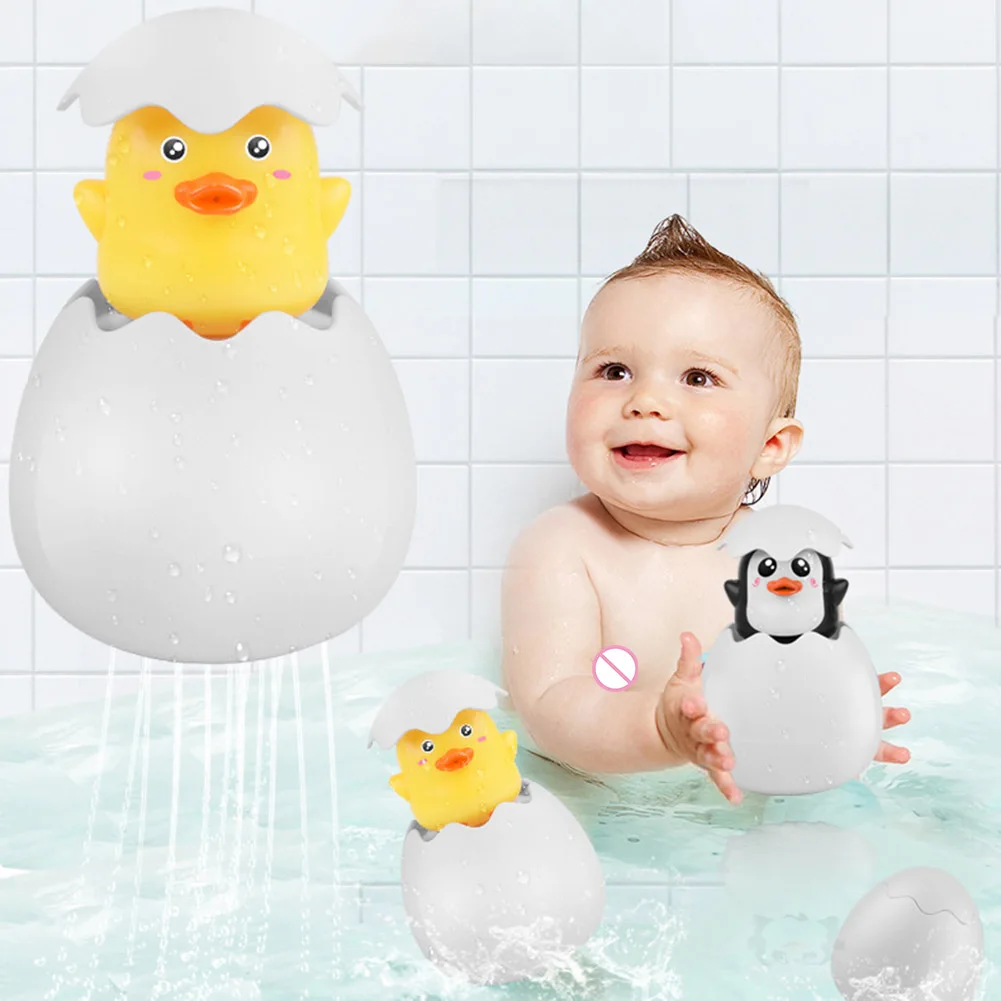 

Baby Shower игрушки для детей милый утиный пингвин яйцо игрушки для купания детей воды играть плавающие игрушки для плавания детские игрушки для...