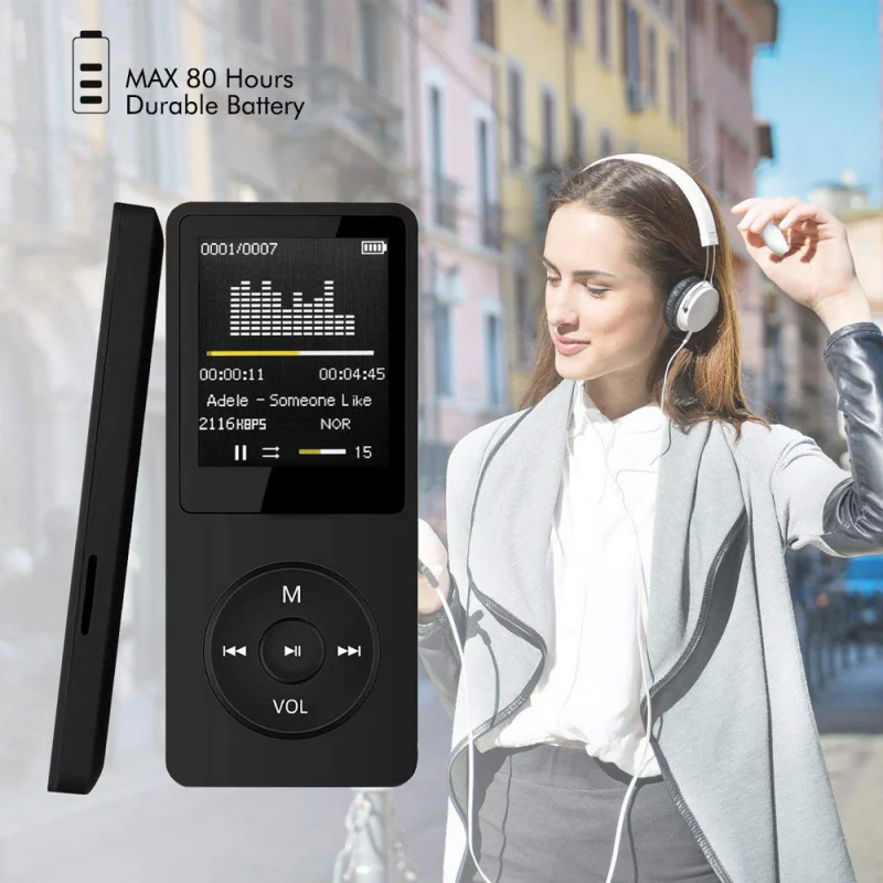 Портативный mp3-плеер Walkman с ЖК-экраном FM-радио видео Hi-Fi плеер игры фильмы