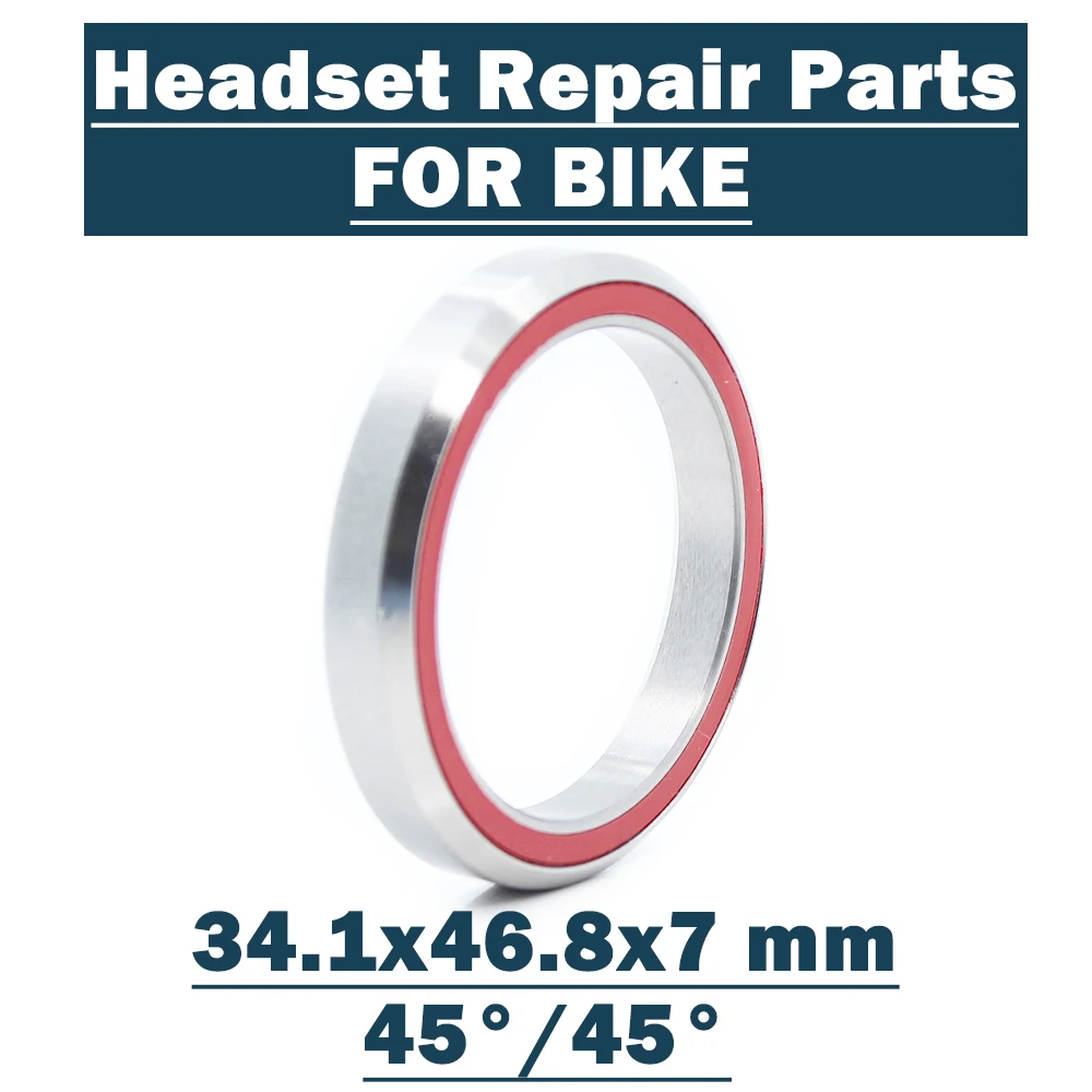 

MH-P17 Bike Headset Bearings 34.1*46.8*7 mm 45/45 Degree ACB ( 2 PCS ) Road MTB Angular Contact Bicycle Bearing K468 ACB468