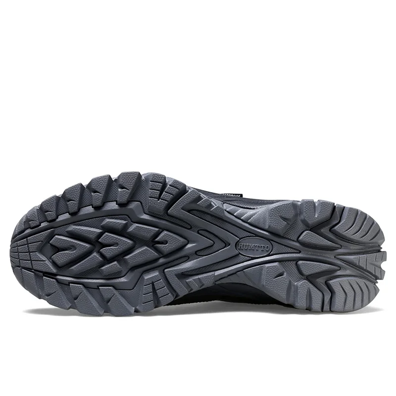 HUMTTO Hiking Shoes Waterproof Trekking Boots Leather Climbing Sneakers for Men Camping Male Outdoor Tactical Safety Shoes Mens