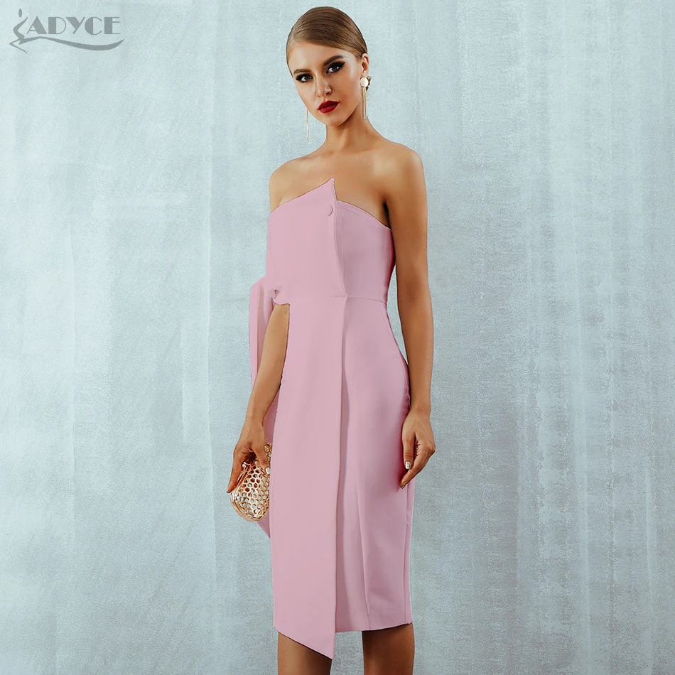 Adyce 2021 Новое поступление летнее женское платье повседневное на одно плечо