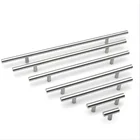 Ручки для шкафа из нержавеющей стали, кухонные ручки для домашней мебели, черные, золотые ручки для шкафа, Настольный ящик