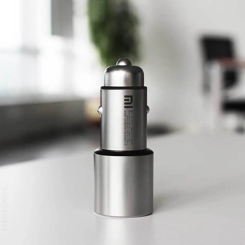 Автомобильное зарядное устройство Xiaomi QC 3 0 Dual USB Quick Charge 5V/3A 9V/2A 15V/1.5A со