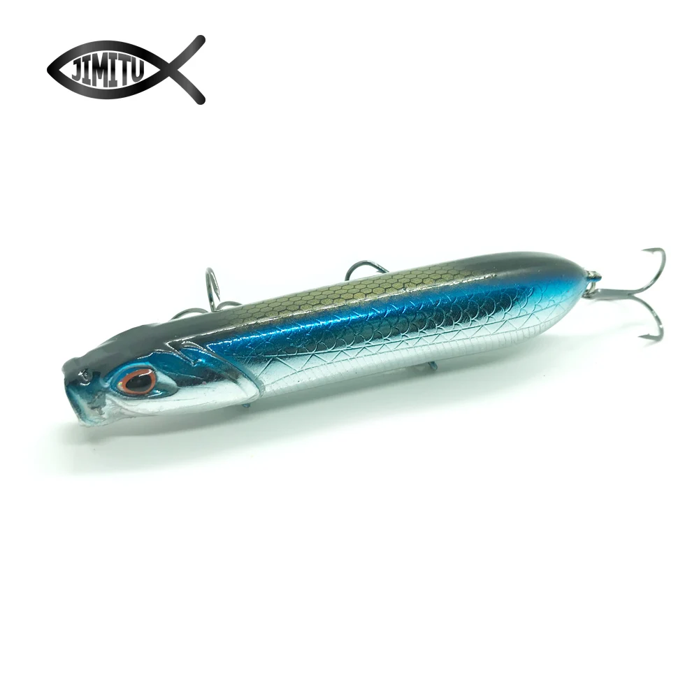 JIMITU рыболовные приманки для окуня 3D глаз Поппер кренкбейт тонущий ловли