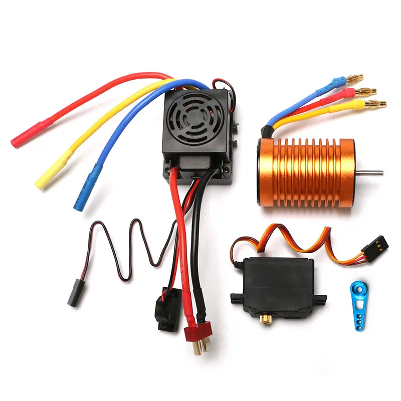 

Водонепроницаемый бесщеточный двигатель B3650 4300KV 3300KV 60A ESC металлический сервопривод в сборе для WLtoys 12428 стандартное качество детали для ради...