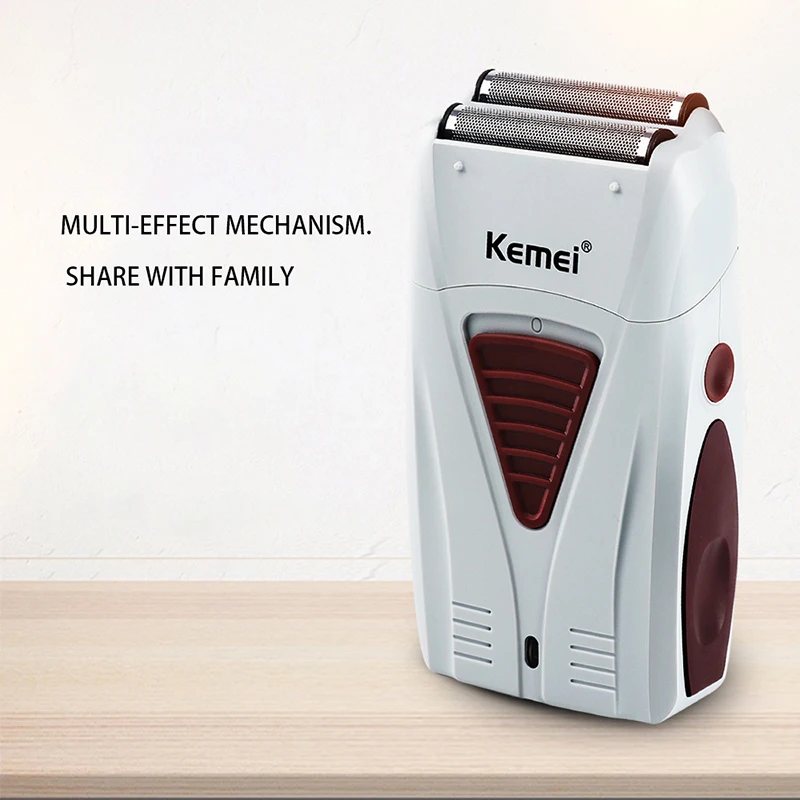 Аккумуляторная электробритва для мужчин Беспроводная Бритва бороды с сеткой из