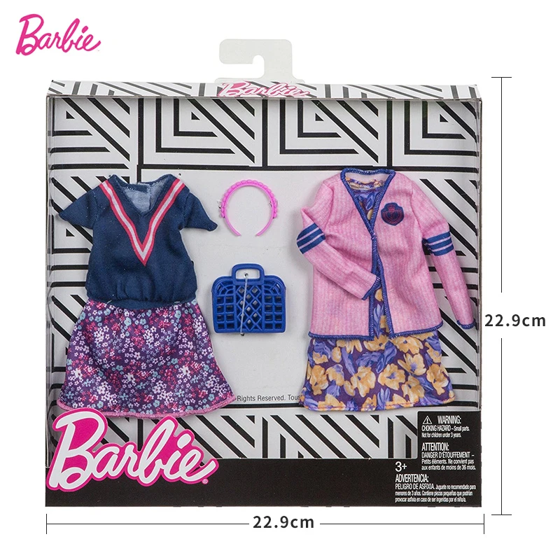 Оригинальные куклы Барби одежда платье сумка туфли на высоком каблуке ожерелье