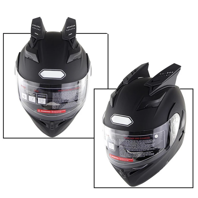 

New Helmet Horns Motorcycle Modification Accessories Motorcycle Punk Style Decor Helmet Ears Horns