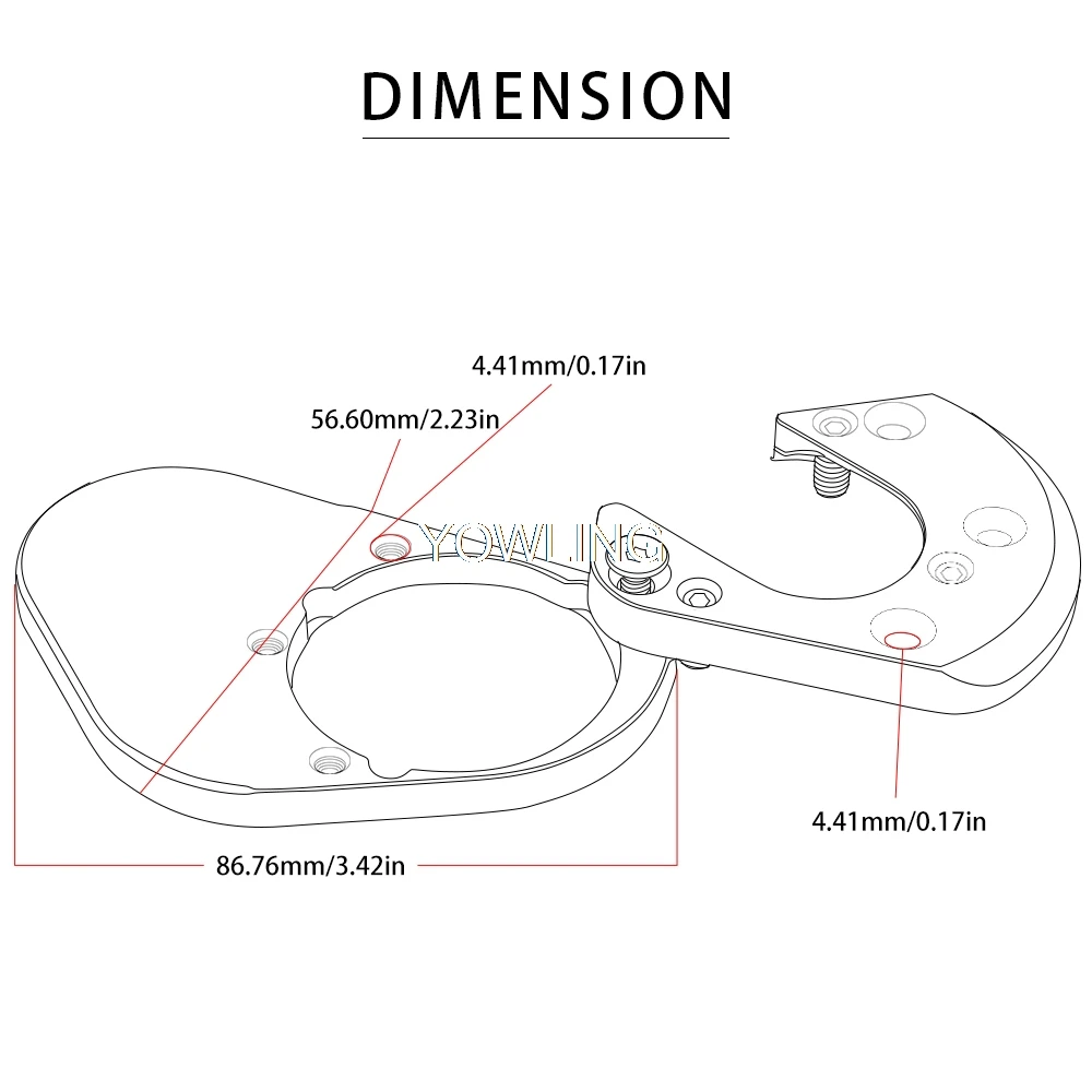

Kickstand Side Stand Extension Pad Plate For SMCR Supermoto Adventure 990 690 1190 Adventure 950 Super Enduro RC125/RC200/RC390