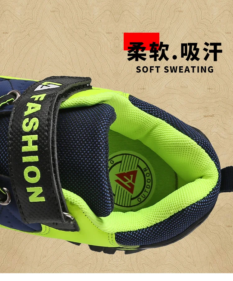 1801 Hiking Children Shoes For Kids Sneakers Winter Boys Casual Shoes Girls Sneakers Boys Snow Shoes Climb Mountains Ice