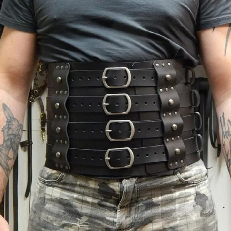 Ремень для косплея мужской широкий винтажный средневековья | Тематическая