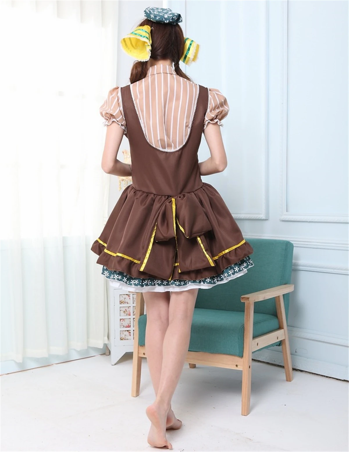 

LoveLive! Love Live Hanayo Koizumi Candy Maid Housemaid Uniform Cosplay Costume Princess Lolita Fancy Dress Anime Lady