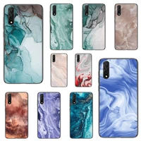 marble art fashion phone case for huawei p y nova mate 20 30 10 40 pro lite smart cover fundas coque