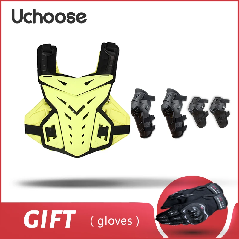 

Motorcycle Vest Armor Motocross Body Chest Back Protector Moto Equipment For Men Kneepad Mtb Off-Road Dirt Bike Protective Gear