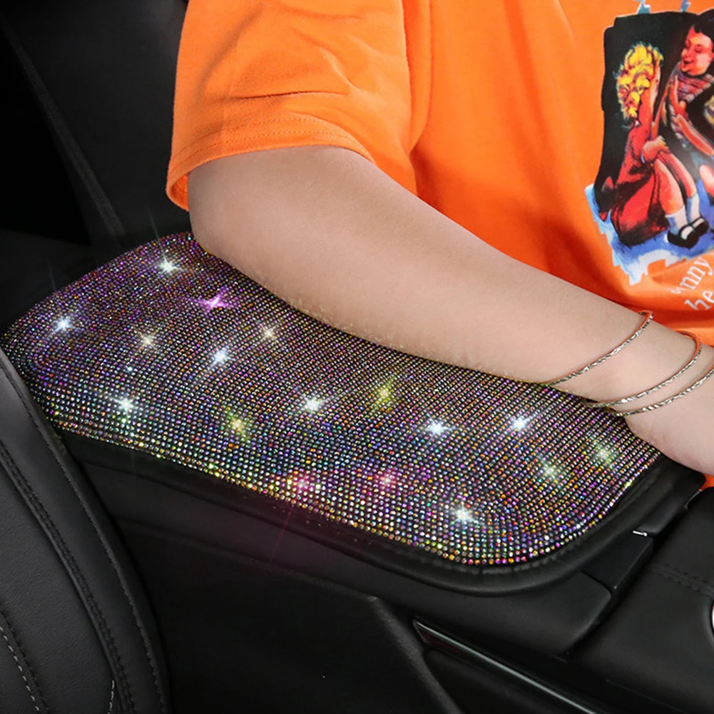 

New steering wheel cover Rhinestones Gear Shift Cover Pad Auto Interior Accessories