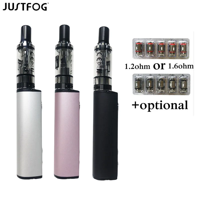 

Original Justfog Q16 Kit With 900mAh Built-in Battery 1.9ml Clearomizer Vape Pen Electronic Cigarette Kit Vaporizer