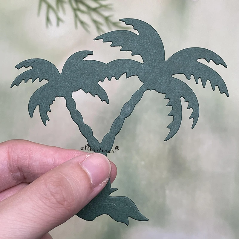 

New Coconut tree decoration DIY Craft Metal Cutting Die Scrapbook Embossed Paper Card Album Craft Template Stencil Dies