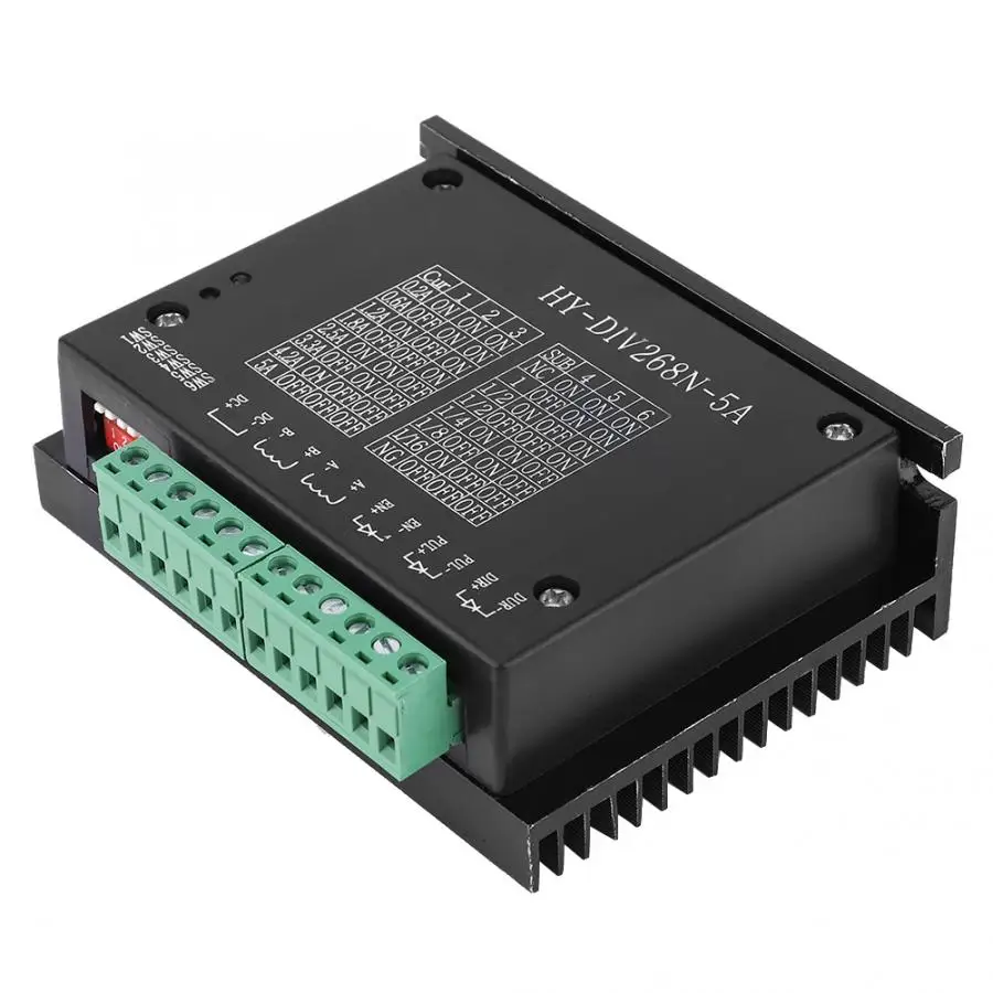 TB6600 Драйвер шагового двигателя 2-фазный цифровой 0 2-5A DC12-48V шаговый двигатель с ЧПУ