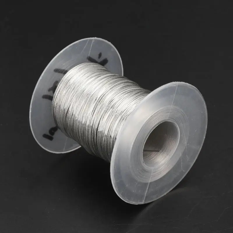 

A0KF 100m 304 Stainless Steel Wire Rope Soft Fishing Lifting Cable 17 Clothesline With 30 Aluminum Ferrules