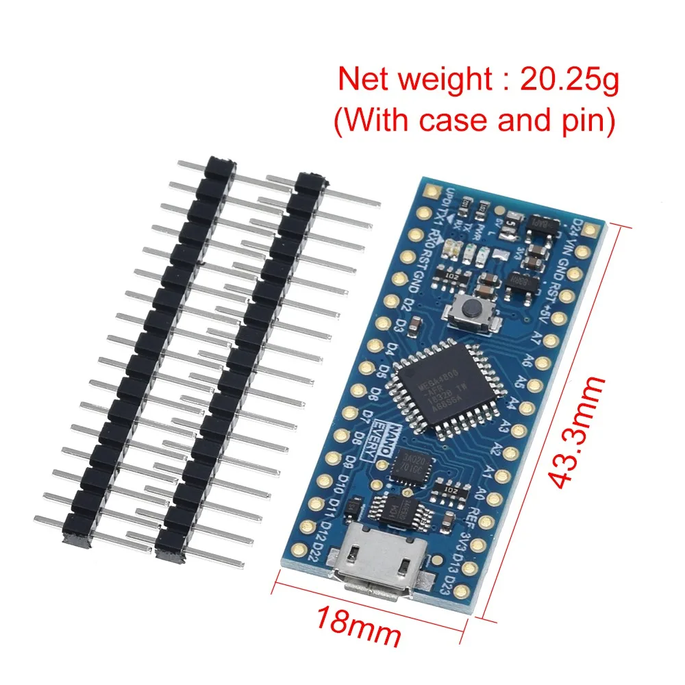 Новое поступление Nano контроллер совместимый для Arduino Nano каждый Atmega4808 обновленный Atmega328 CH340 UPDI загрузчик
