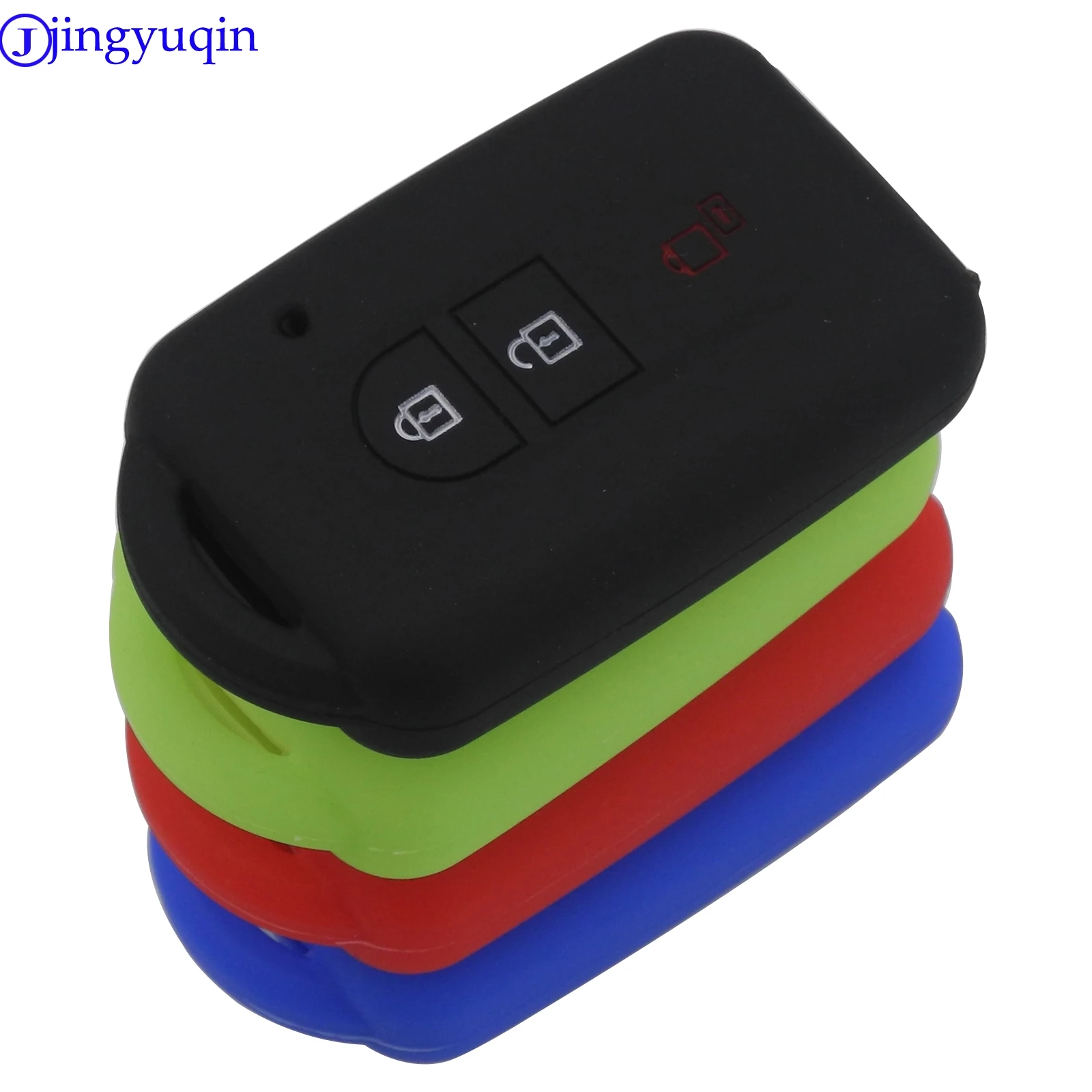 jingyuqin 3 Buttons Entry Remote Car Key Silicone Cover Case for Nissan Duke MICRA QASHQAI JUKE X-Trail NAVARA FOB Styling | Автомобили и