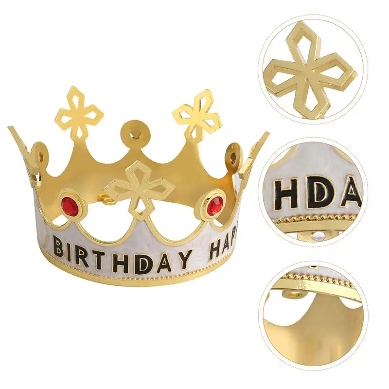 

1 Pc of Birthday Crown Headdress Crown Decor Crown Headband Crown Headdress for Party