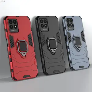 For Realme 8i Case for Realme 8i 8 Pro C21 C21Y Narzo30A 30 Cover Funda
Shell Finger Ring PC Stand Phone Bumper For Realme 8i