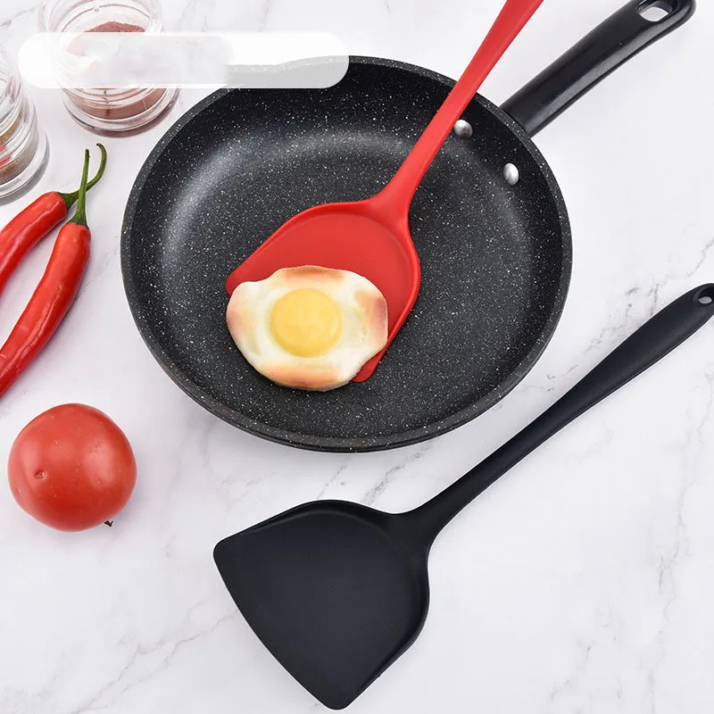 

2pcs/set Silicone Spatula Integrated Silicone Cooking Spatula Non-stick Cooking Silicone Spatula Kitchen Cooking Tool Set