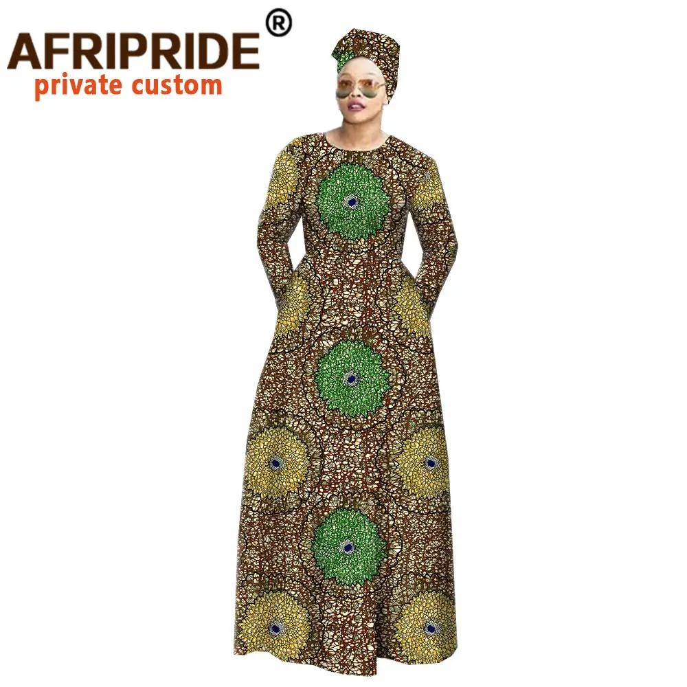 Африканское традиционное классическое платье макси для женщин AFRIPRIDE анкарская