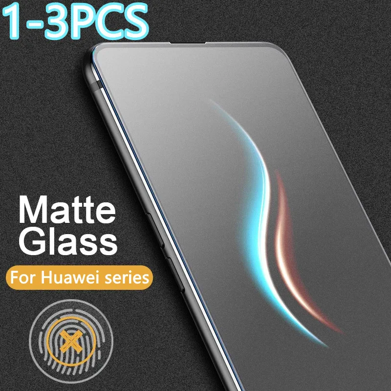 

1-3Pcs Matte Tempered Glass Screen Protector for Huawei P20 P30 P40 Lite Nove5T for Honor 10 20 Pro 8A 9A 8X 9X Pritective Glass