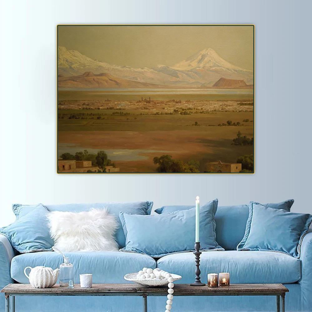 

Citon Jose Maria Velasco《Popocatépetl e Iztaccihuatl》Canvas Oil Painting Artwork Picture Wall Background Decor Home Decoration