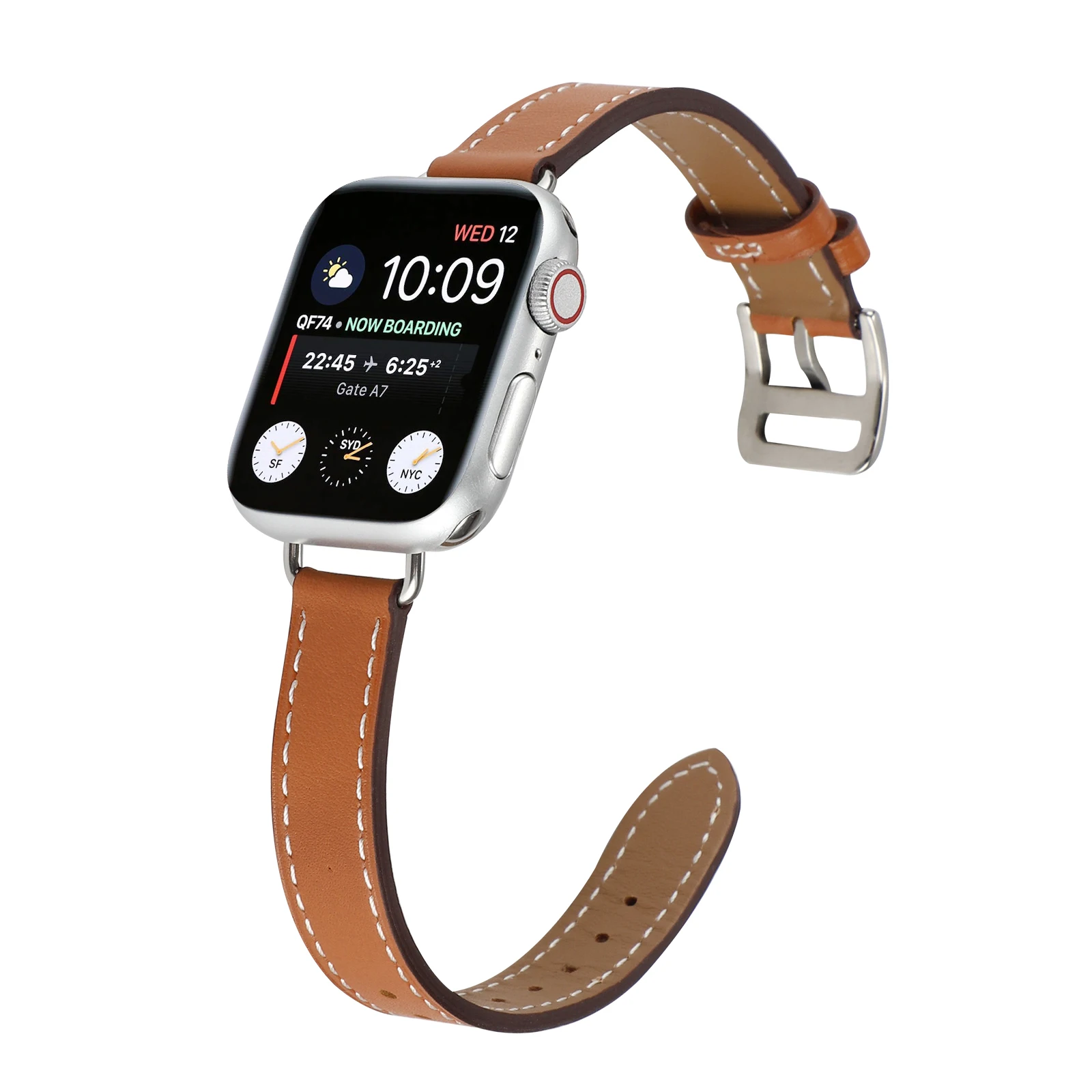 For Apple Watch Series 8 7 6 5 4 3 2 1 SE Genuine Leather Correa Bracelet Apple Watch 45mm 41mm 44mm 40mm 42 38 Strap for iWatch