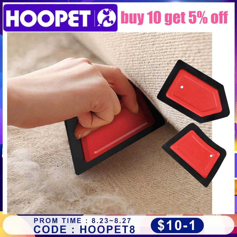 

HOOPET Pet Hair Remover Dog Hair Removal Device Sofa Car Detail Scraper Pet Silicone Lint Brush Portable Silicone Brush supplies