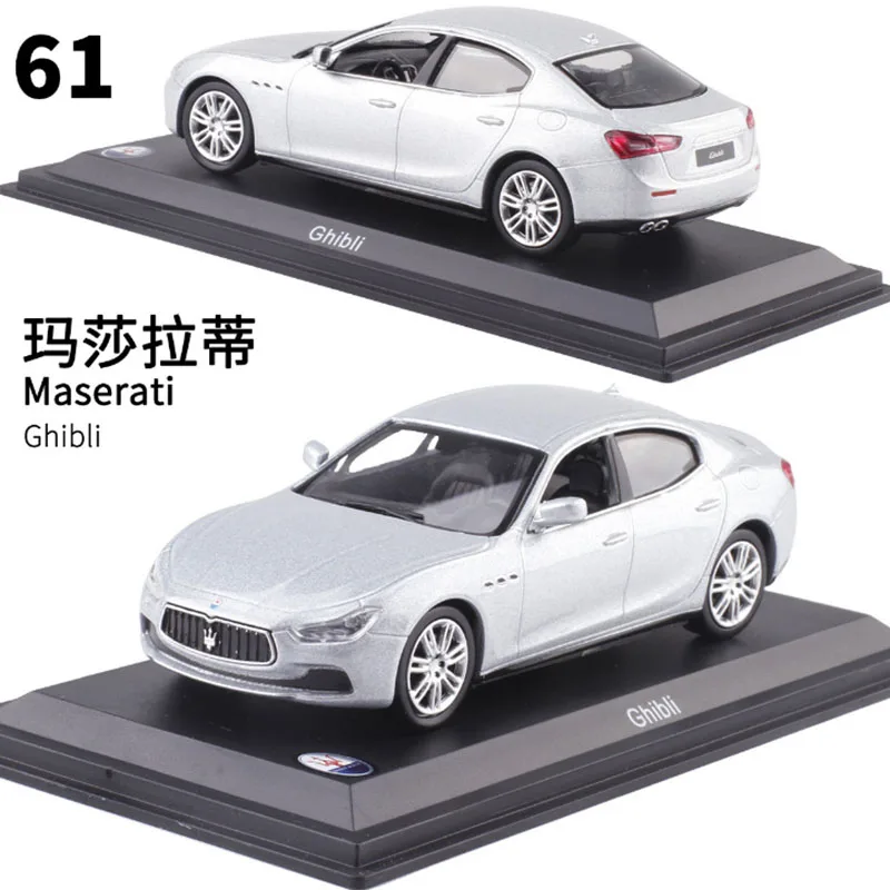 Масштаб 1:43 Классическая модель гоночного автомобиля Maseratis из металлического