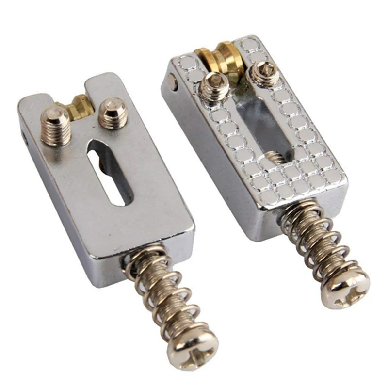 6 roller brücke tremolo sättel mit schlüssel für strat tele elektrische gitarre chrome farbe free global shipping