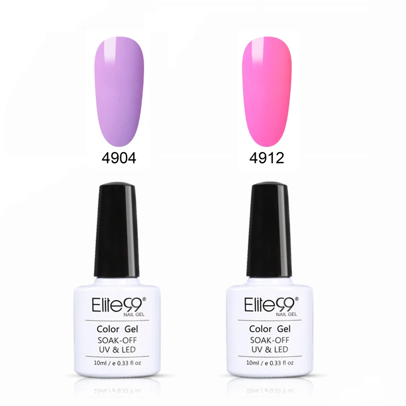 Elite99 10 мл Макарон Гель 4 шт./компл. лак для ногтей гель uv Vernis Гель-лак удаляющийся замачиванием Гель-лак для ногтей для укрепления Led Лак для ногтей искусства - Цвет: C013
