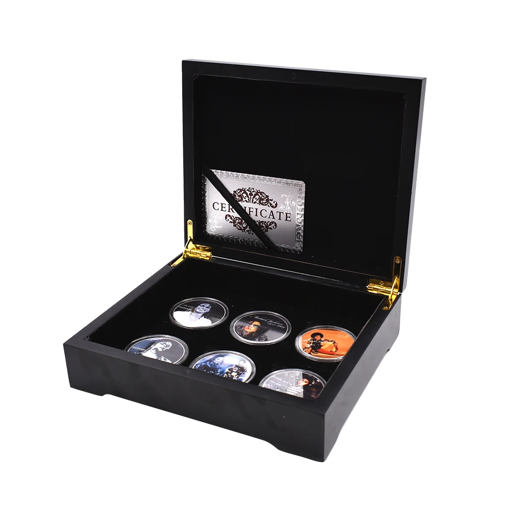 Памятная Серебряная монета 999 9 пробы с изображением знаменитой звезды Майкла