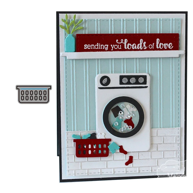 CH корзина для белья металлический Трафаретный вырубной штамп Скрапбукинг DIY