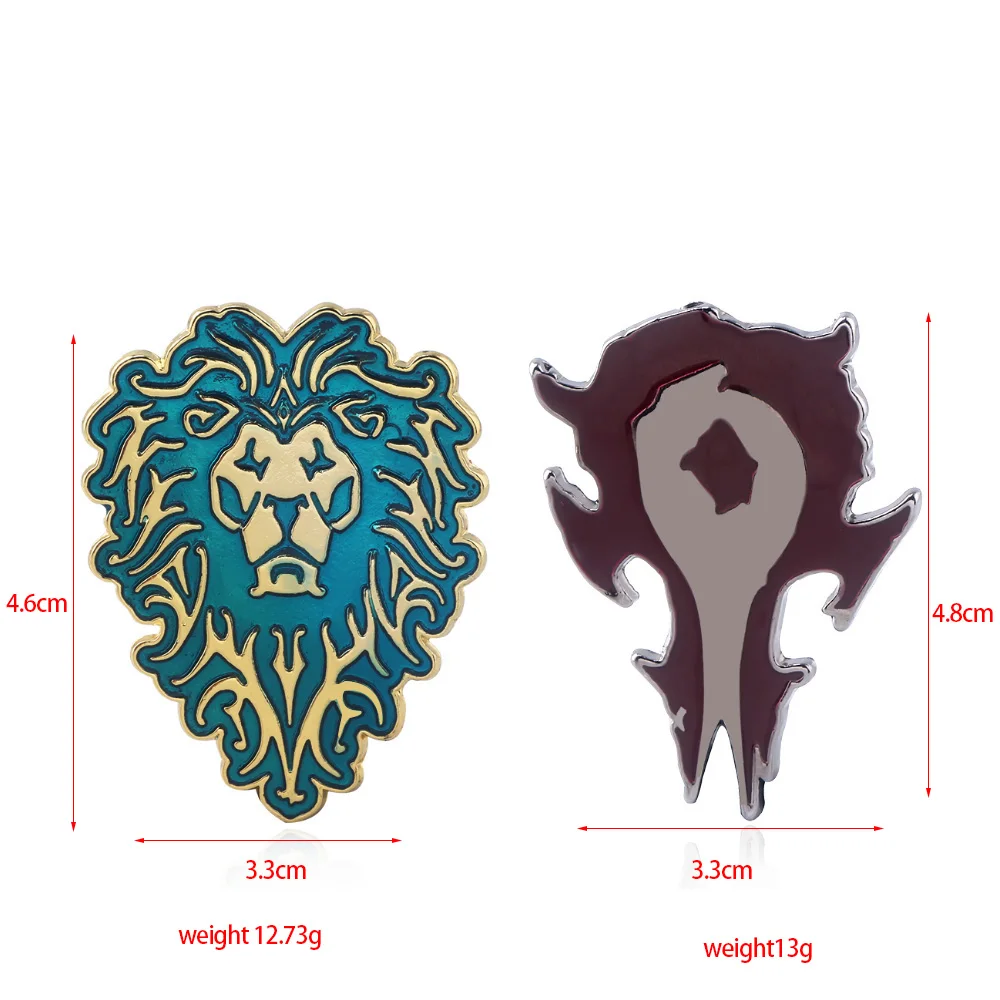 Брошь с эмблемой игры World of Warcraft значок этническим логотипом брошь альянса Орда