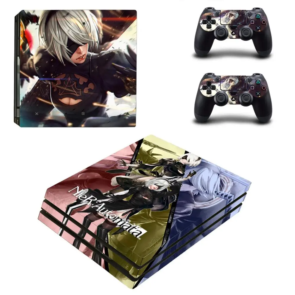 NieR Automata PS4 Pro Stickers Play station 4 Skin Sticker Decal For PlayStation Console &amp Controller Skins Vinyl |