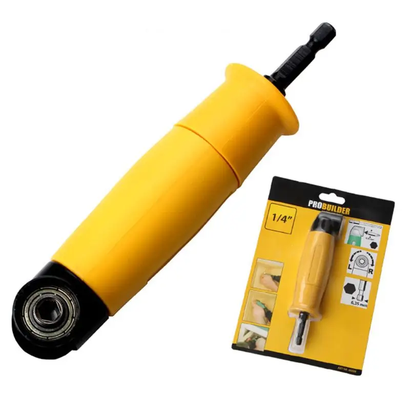 90 градусов правый патрон дрели для сверления под углом Универсальный бит драйвер