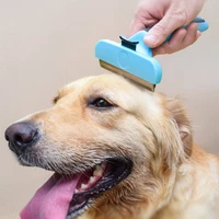 professional self cleaning pet grooming tools stainless steel clipper fur remover for dogs cats hair removal brush comb trimmer
