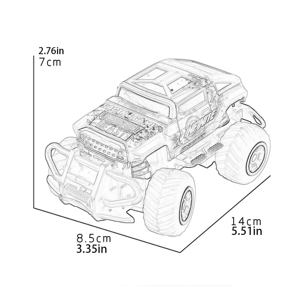 Детский игрушечный автомобиль с дистанционным управлением четырехсторонняя
