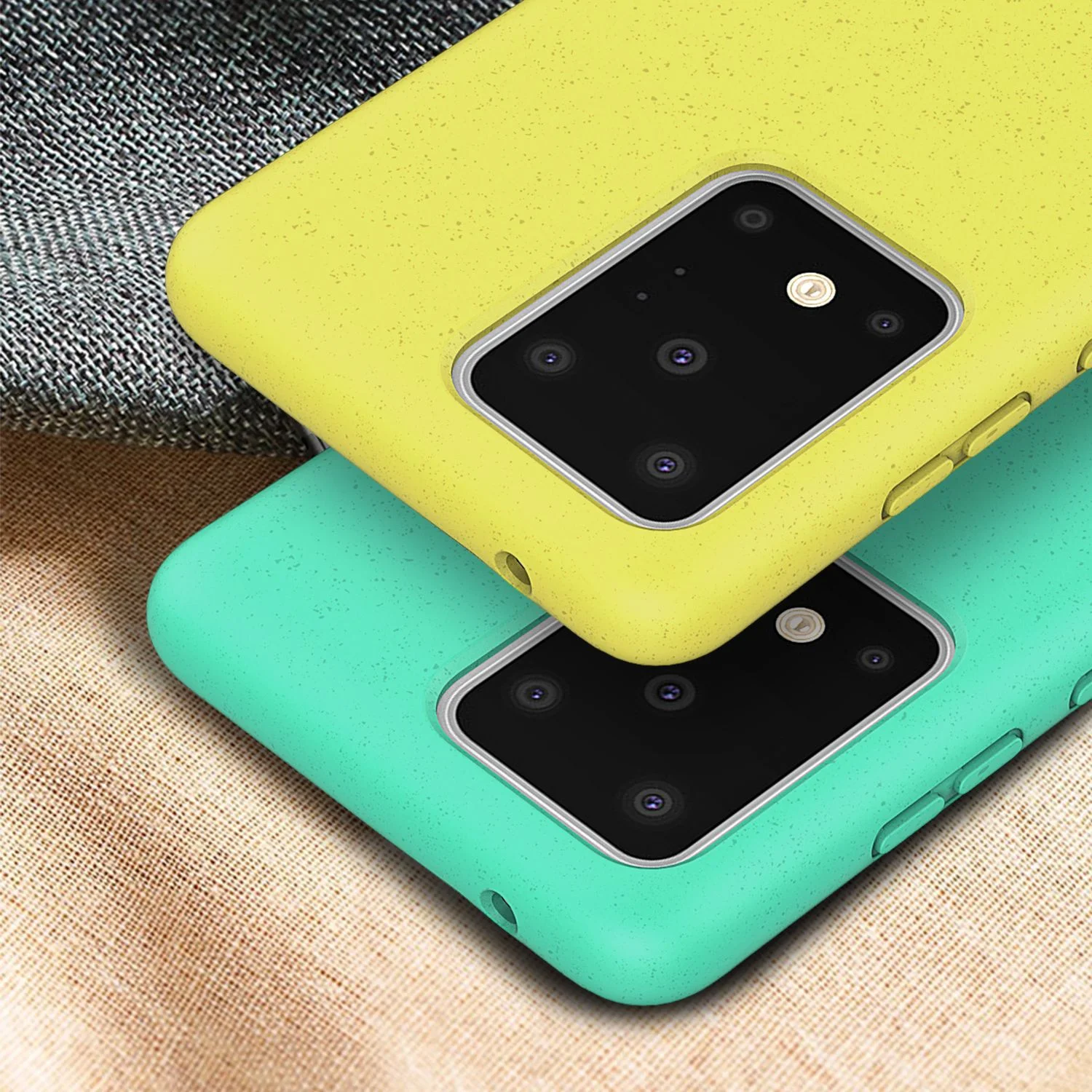 Для Samsung S20 + биоразлагаемая и экологически чистая зернистая солома чехол 2 0